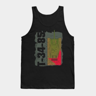 T 34 85 top view Tank Top